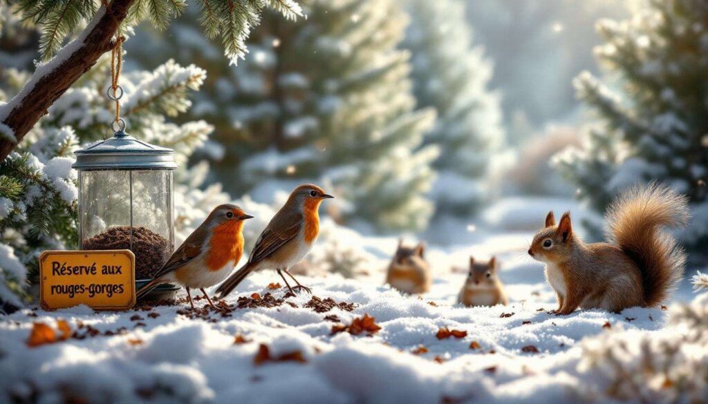 Jardin : comment attirer les rouges-gorges avec du marc de café cet hiver et dissuader les écureuils de les importuner