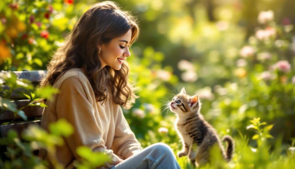 Une semaine après avoir déménagé, une mère de famille endeuillée voit un chaton apparaître comme par magie dans son nouveau jardin