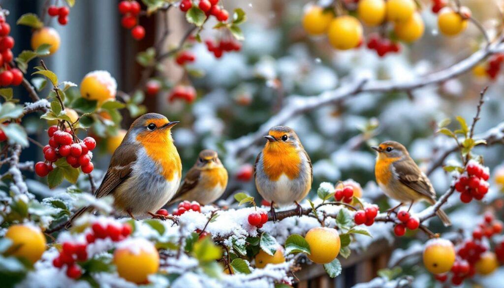 Rouges-gorges, mésanges, moineaux… ces 2 fruits vont transformer votre jardin (ou votre balcon) en refuge cet hiver