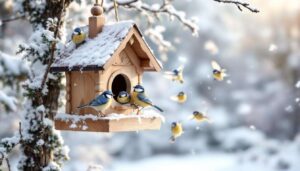 Ce nichoir est parfait pour les mésanges et les attire par dizaines au jardin !