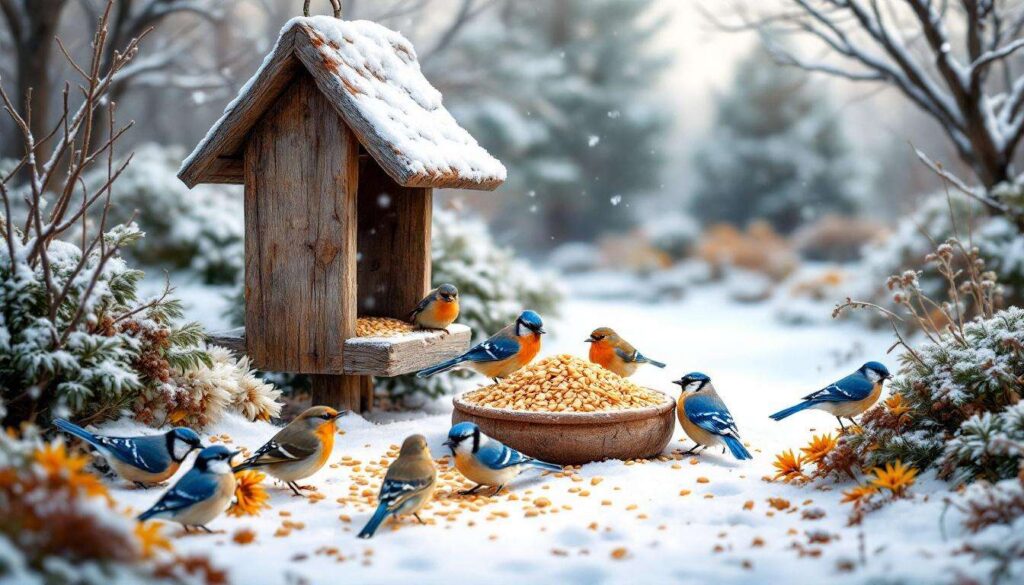 En décembre, ce petit aliment du placard que les jardiniers oublient peut vraiment sauver les oiseaux de leur jardin