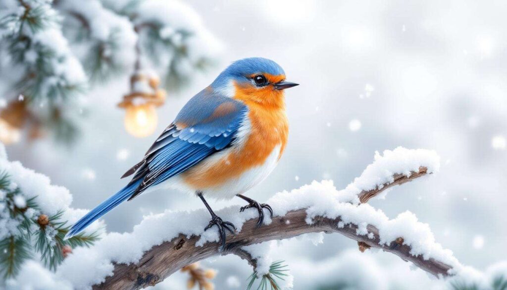 Si cet oiseau magnifique se pose dans votre jardin cet hiver, l'arrivée de la neige et du froid sont imminents