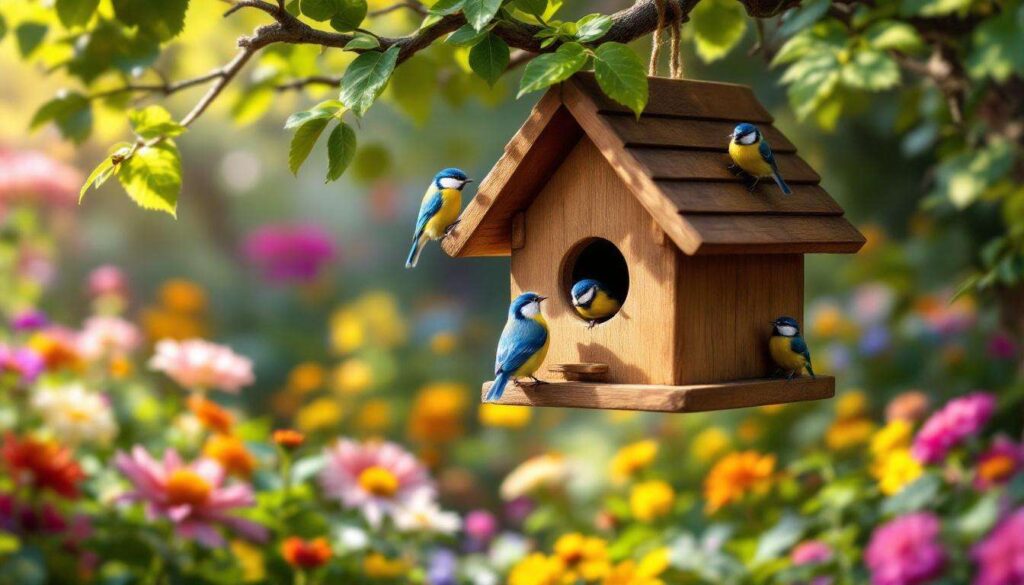Ce nichoir est parfait pour les mésanges et les attire par dizaines au jardin !