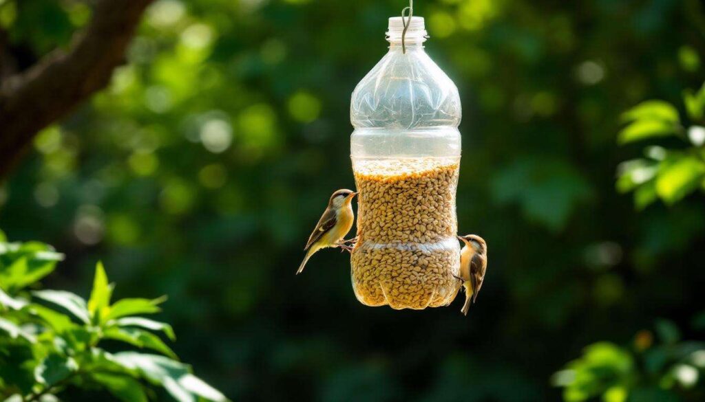 Comment une simple bouteille plastique devient une mangeoire parfaite pour les oiseaux
