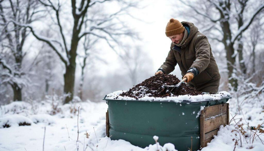 Beaucoup se trompent : faut-il retourner son compost en hiver ?