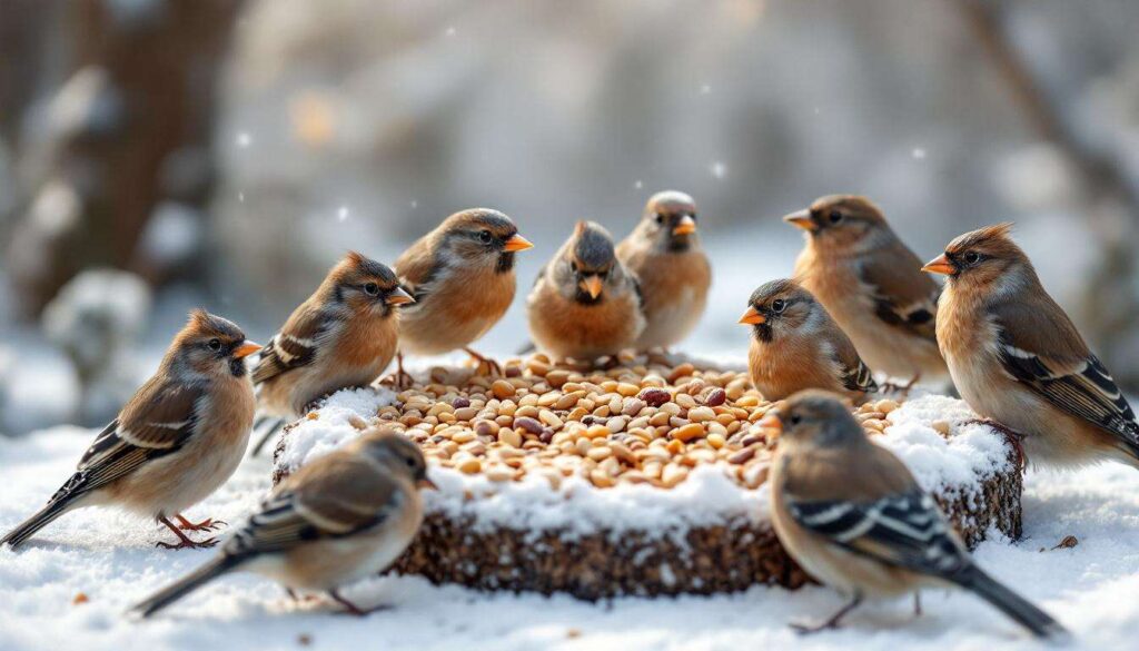On parle souvent de nichoirs, mais rarement de cet aliment clé pour la survie des oiseaux en hiver