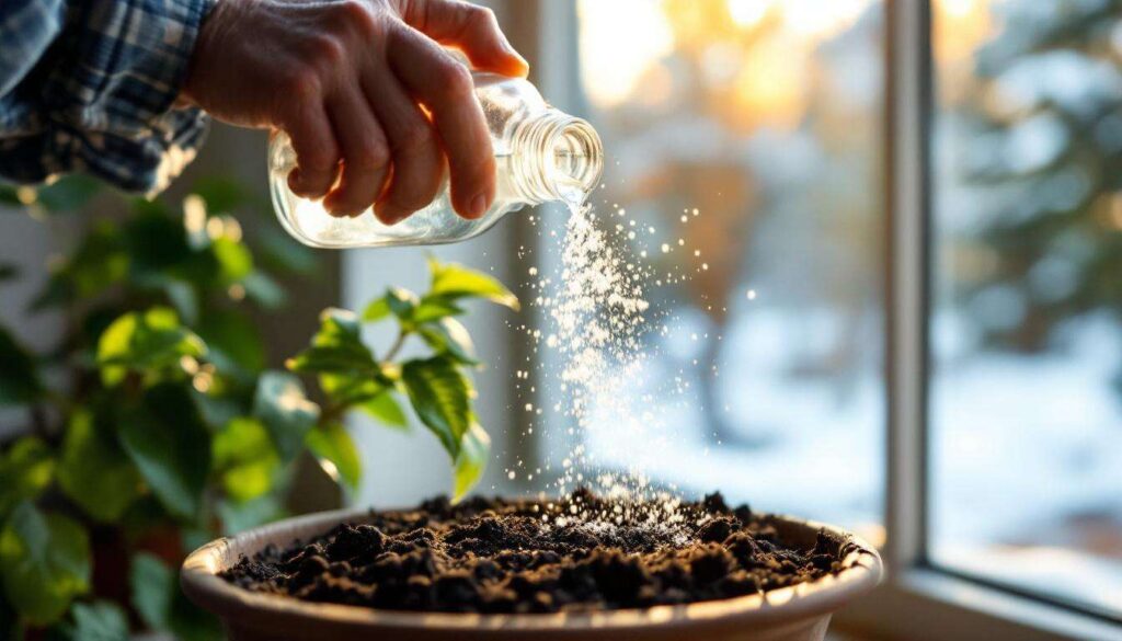 Quelques gouttes de cet ingrédient de cuisine font reverdir vos plantes en hiver
