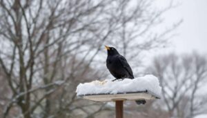 Pourquoi les merles désertent les mangeoires quand le froid arrive (et que faire pour les nourrir)